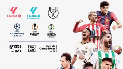 Imagen promocional de la temporada de fútbol 24-25 de Movistar