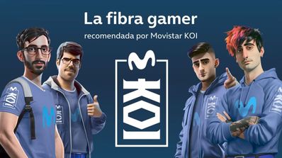 Imagen promocional de la fibra Koi de Movistar