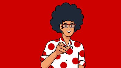 imagen de pepephone con fondo rojo