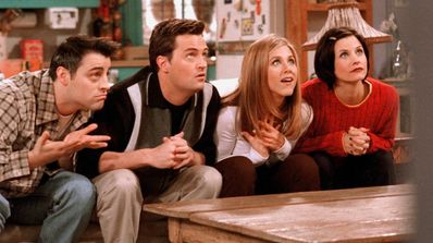 Los personajes de Friends en una escena de la serie