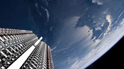 Lanzamiento de un satélite de Starlink en la órbita baja