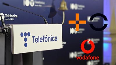 imagen de telefonica y el logo de varios operadores