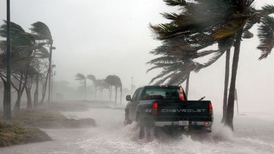 Efecto devastador de un huracán en Florida
