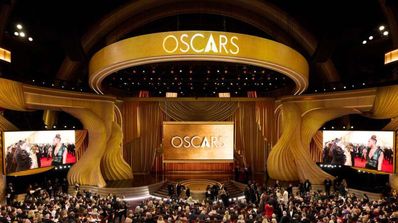El escenario de los Oscar en medio de la ceremonia
