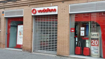 El exterior de una de las tiendas de Vodafone