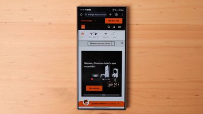 imagen de un smartphone de orange