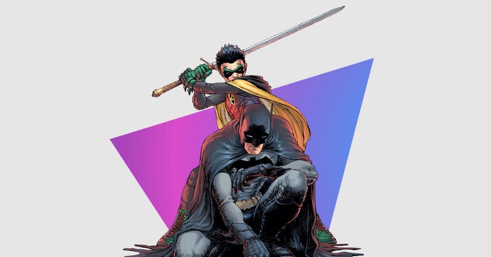 Robin y Batman en una ilustración de los cómics
