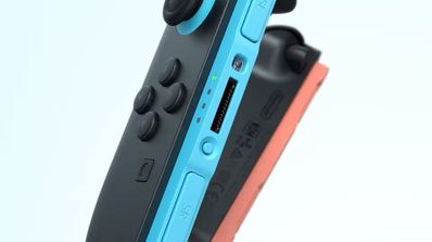 Una foto de lado de los mandos de Nintendo Switch 2