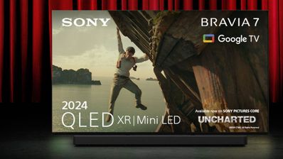 La televisión Smart Sony Bravia 7 sobre un escenario