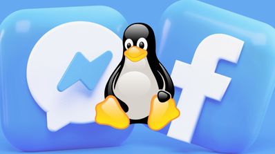 Logotipos de Linux y Facebook