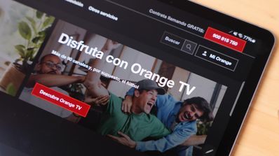 imagen de la web de orange tv