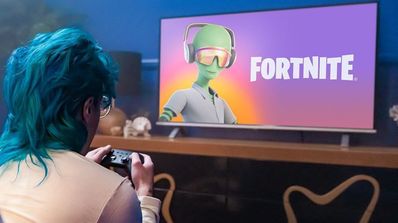 Jugando a Fortnite haciendo uso de Amazon Luna