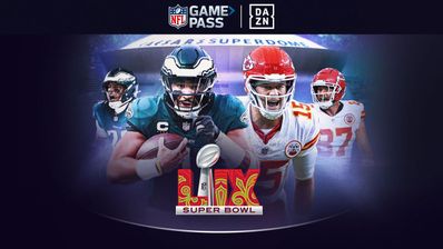 Imagen promocional de la Super Bowl LIX en DAZN