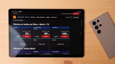 imagen de una tablet de orange tv