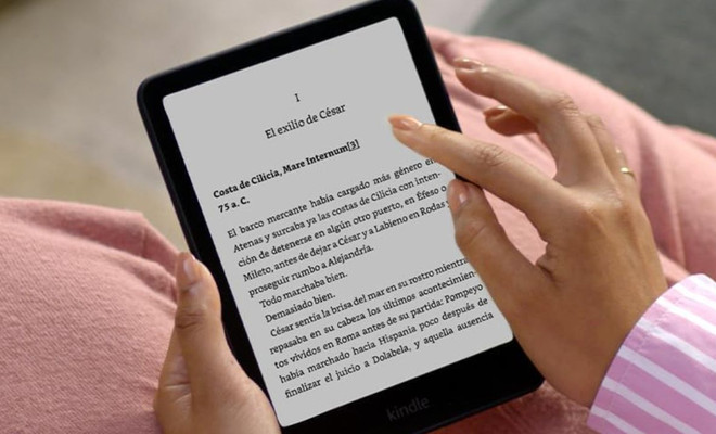 imagen del kindle paperwhite de amazon