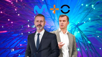 Presidentes de Telefónica y MasOrange lado a lado con fibra de fondo