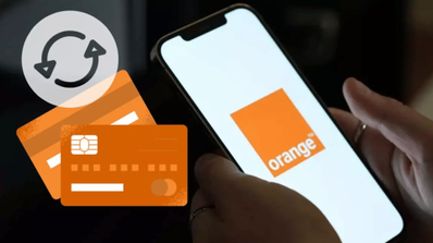 imagen de un smartphone de orange