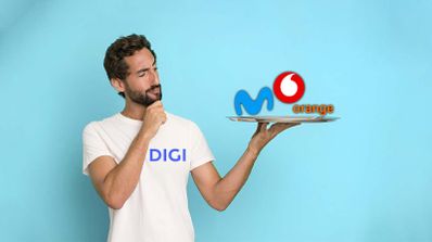 hombre con logo digi