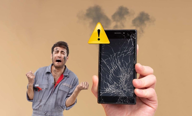 hombre preocupado movil