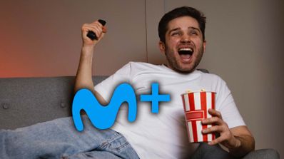 hombre logo Movistar Plus+