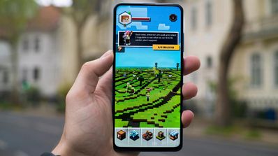 Juego estilo Minecraft en móvil