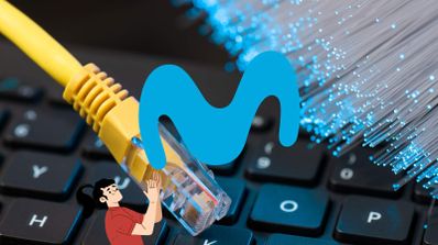 imagen de la fibra de movistar