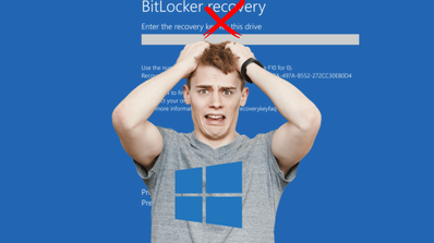 Un chico desesperado por los problemas con Windows 10