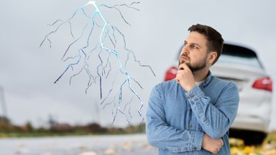 Coche tormenta eléctrica cómo actuar