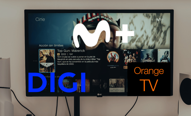 imagen de una smart tv con todas las aplicaciones
