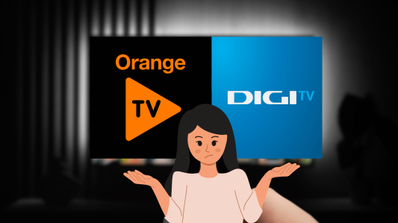 imagen de una smart tv con orange o digi tv