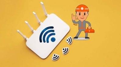 técnico con router