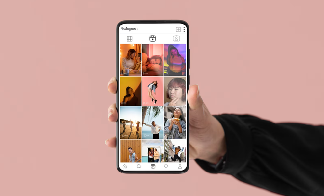 Interfaz de la nueva función Instagram Maps en un smartphone, mostrando el icono del mapa en la sección de mensajes directos
