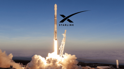 Lanzamiento de cohete de satélites Starlink