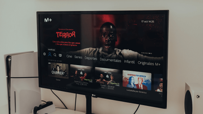 La interfaz de Movistar Plus+ con cine destacado