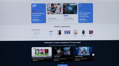 imagen de la página web de movistar