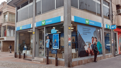imagen de una tienda de movistar