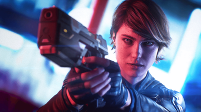 Escena del juego Perfect Dark reboot de Xbox