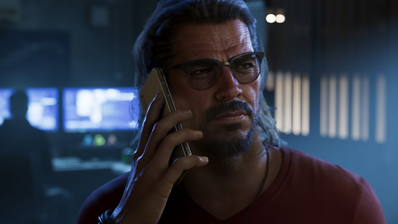 Un personaje de GTA 6 respondiendo una llamada en una imagen de gran realismo
