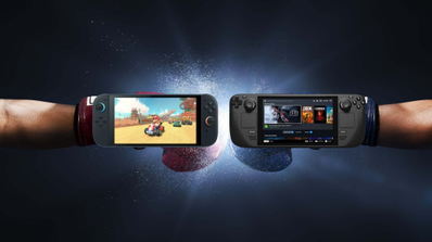 Imagen de una lucha entre Nintendo Switch 2 y Steam Deck para ver quién es vencedora