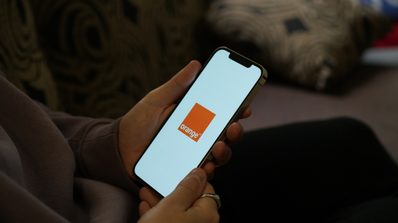 iPhone mostrando captura de Orange