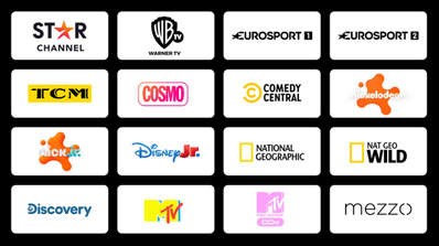 Un mosaico con canales destacados de Jazztel TV