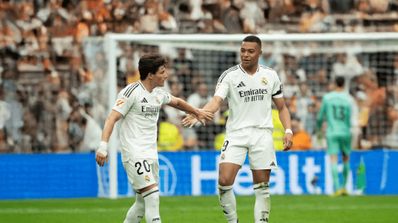 Varios jugadores del Real Madrid en un partido