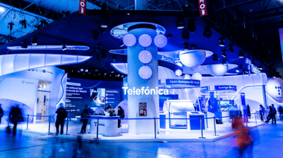 Stand de Telefónica en el Mobile World Congress 2025