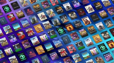 Un mosaico con aplicaciones y juegos de Windows Store