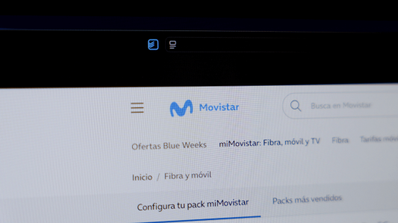 Interfaz de usuario de Movistar Plus+ en un televisor, mostrando los nuevos canales M+ LaLiga HDR en los diales 440 y 441