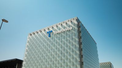 El edificio central de Telefónica en Madrid.