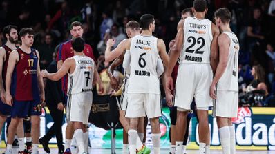 Imagen de un partido de Euroliga entre el FC Barcelona y el Real Madrid