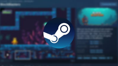 Logo de la plataforma de videojuegos Steam, donde se distribuyó el juego con malware BlockBlasters