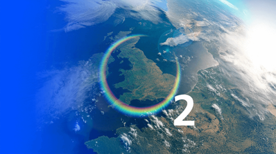 Logo de O2 Satellite, mostrando la colaboración entre Virgin Media O2 y Starlink para ofrecer cobertura móvil satelital