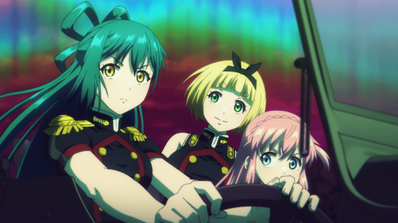 Escena del anime Chained Soldier